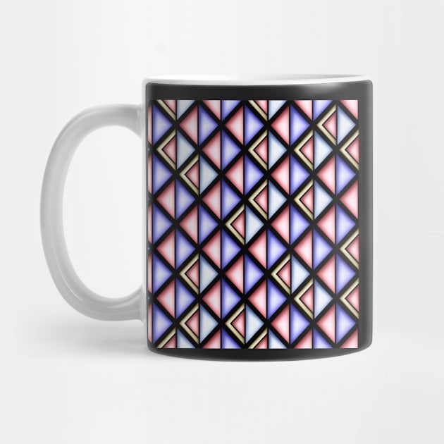 Geometric Pattern, Rhombic Harlequin Motif by lissantee